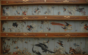 17th C style bird ceiling - detail