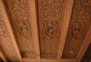 17th C style decorative ceiling painting - detail