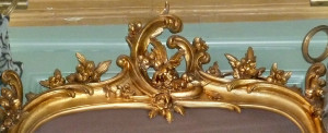 Detail of 18th Century Mirror Frame Addition