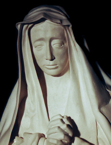 The Sad Virgin, after Alonso El Cano in plaster.