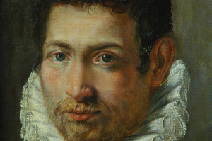 Copy in oil of Portrait of a Young Man.